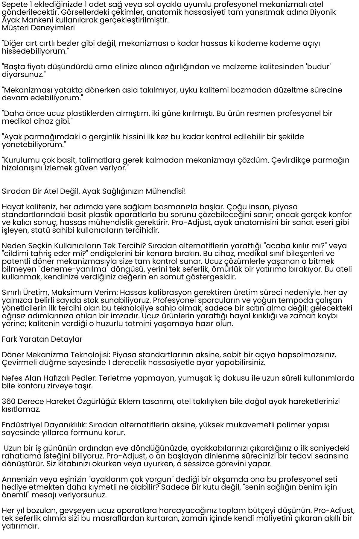 Pro-Adjust Ayarlanabilir Mekanizmalı Bunyo n Düzeltici - Ortopedik Gece ve Gündüz Ateli 722657