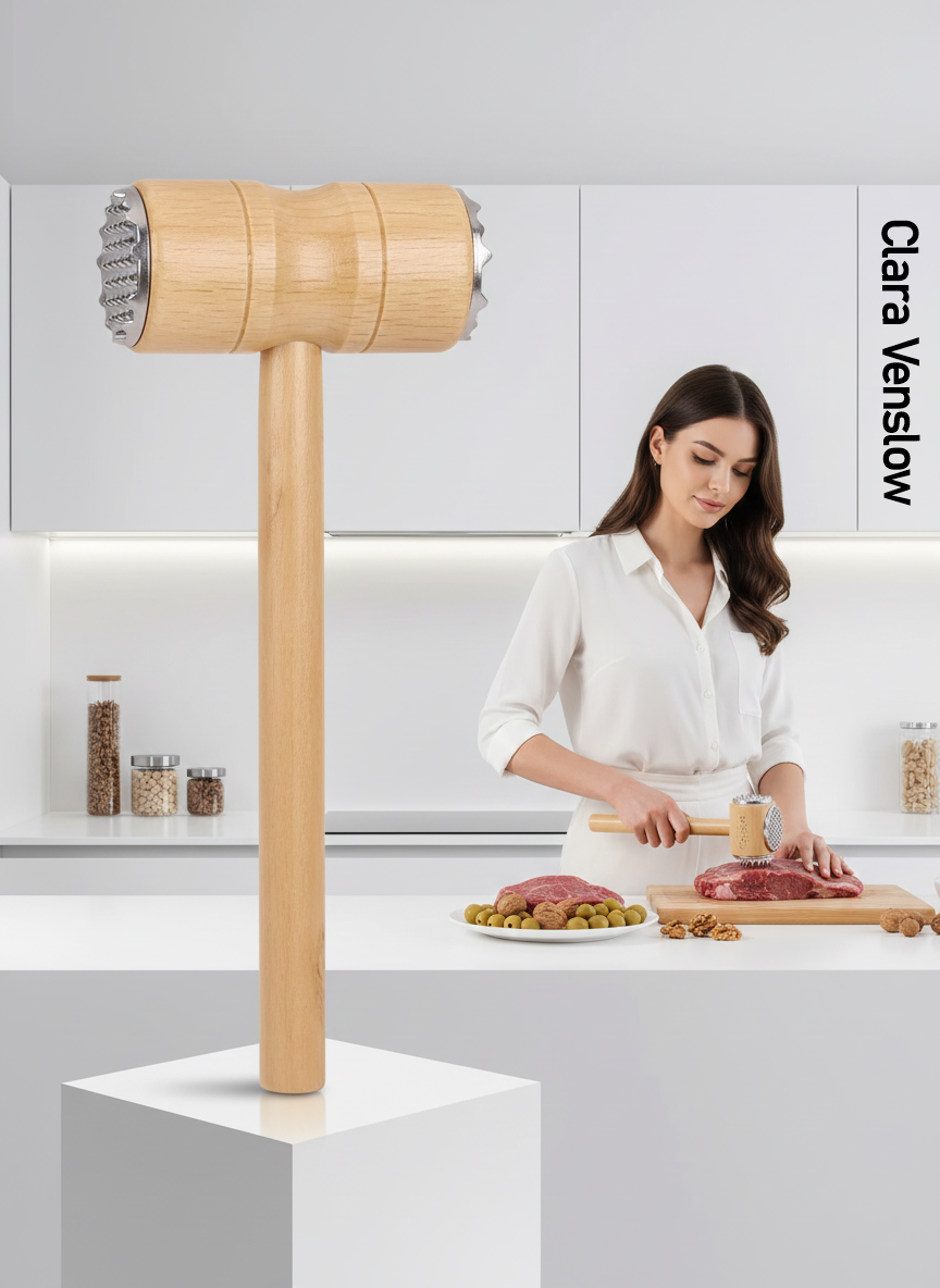 Ahşap Saplı Profesyonel Et Dövücü, Zeytin ve Ceviz Kırıcı Çekiç 722660