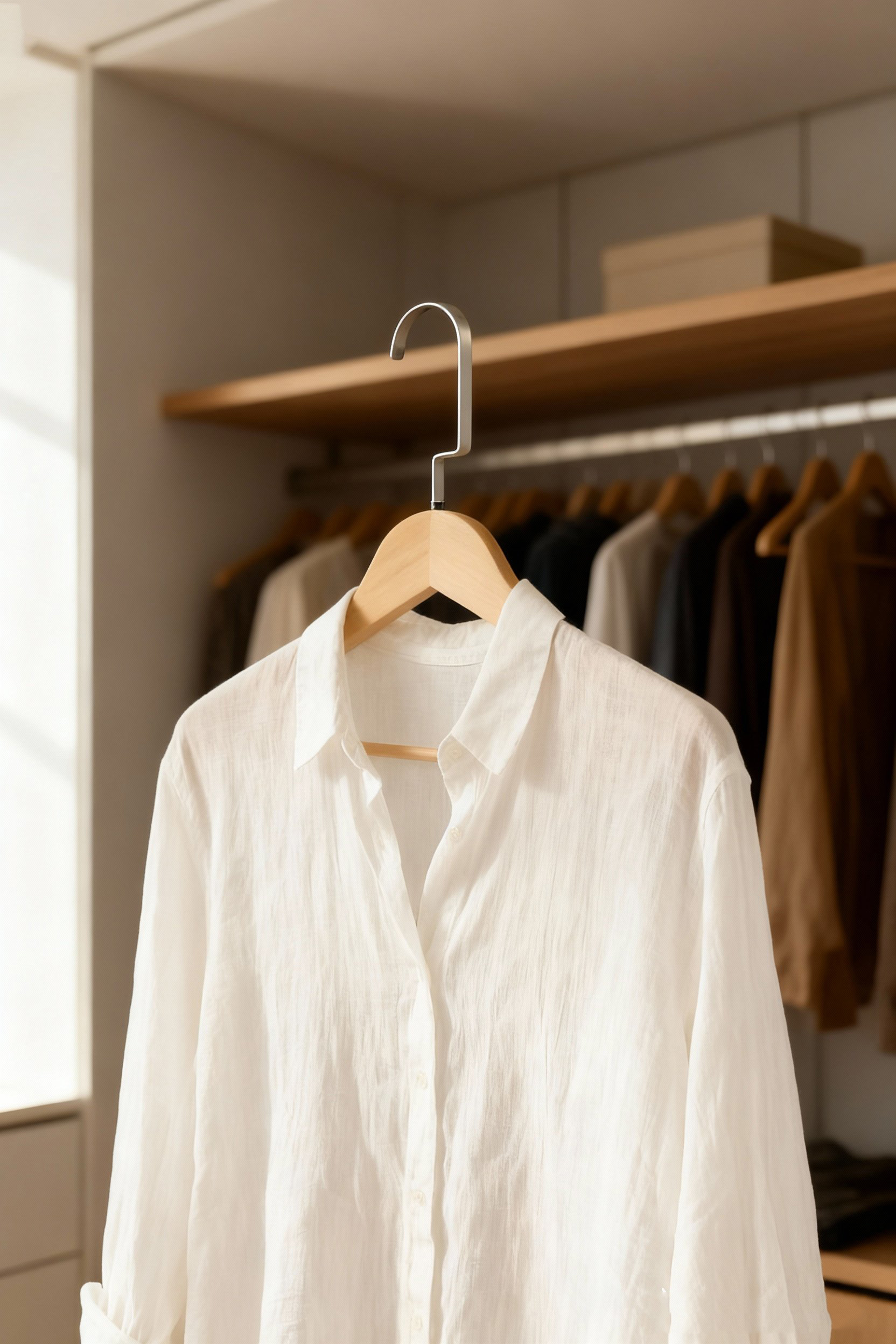 LasVegas Ahşap Elbise Askısı - 6'lı Set, Lüks Amerikan Kancalı Gardırop Düzenleyici 722662