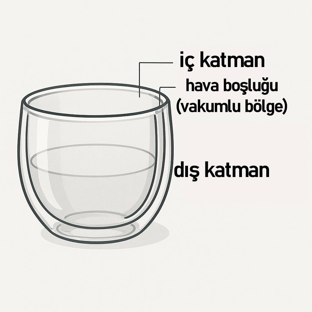 Çift Cidarlı Isı Yalıtımlı 4'lü Lüks Kase Seti (16cm & 18cm) Premium 304 Paslanmaz Çelik 722668