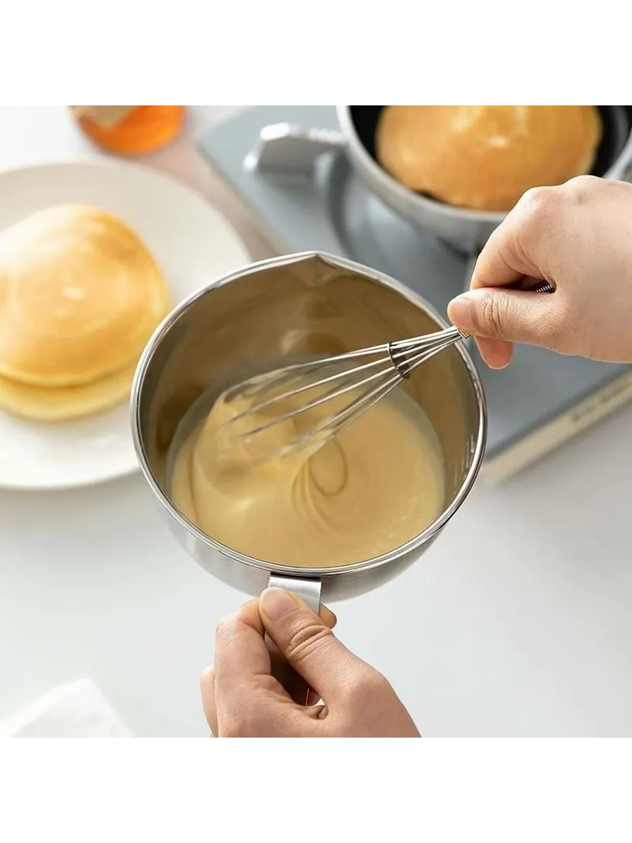 Inox Çelik Profesyonel Ölçülü arıştırma Kabı -600 ml Sos & Hazırlık Şefi Serisi 722673
