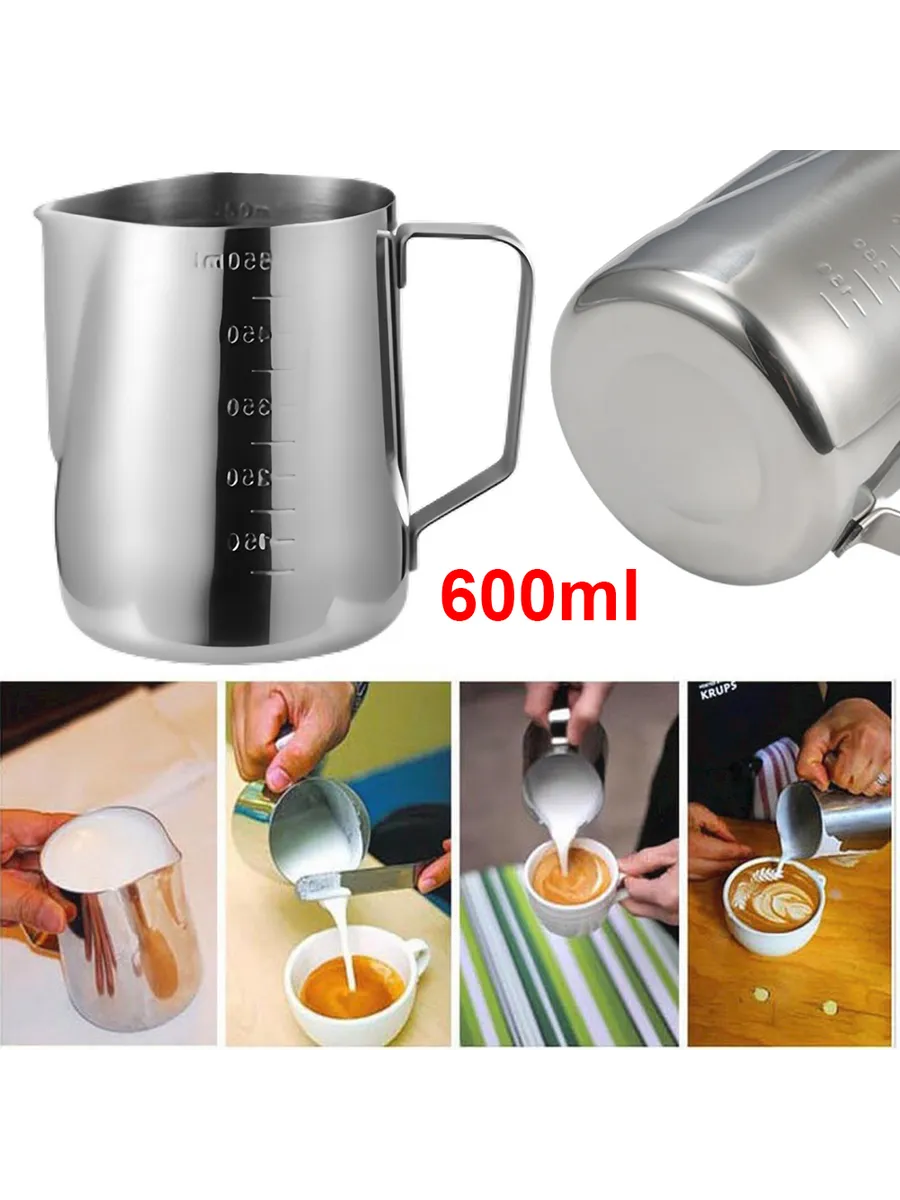 İnox 550ml Barista Süt Sürahisi - Süt Köpürtme Potu -  Paslanmaz Çelik  722676