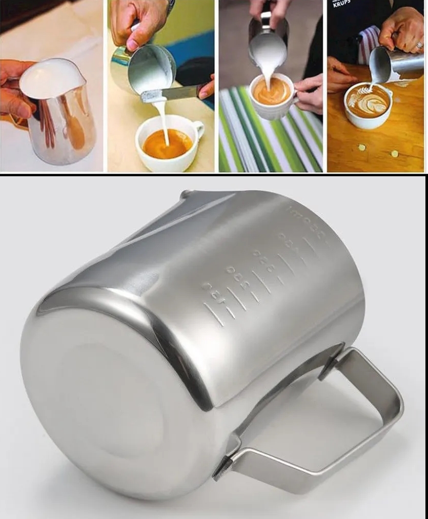 İnox 550ml Barista Süt Sürahisi - Süt Köpürtme Potu -  Paslanmaz Çelik  722676