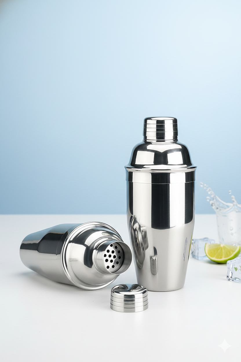 350 ml Inox Shaker - Kokteyl Karıştırma Kabı  Süzgeçli Bar Shaker Paslanmaz Çelik 722680