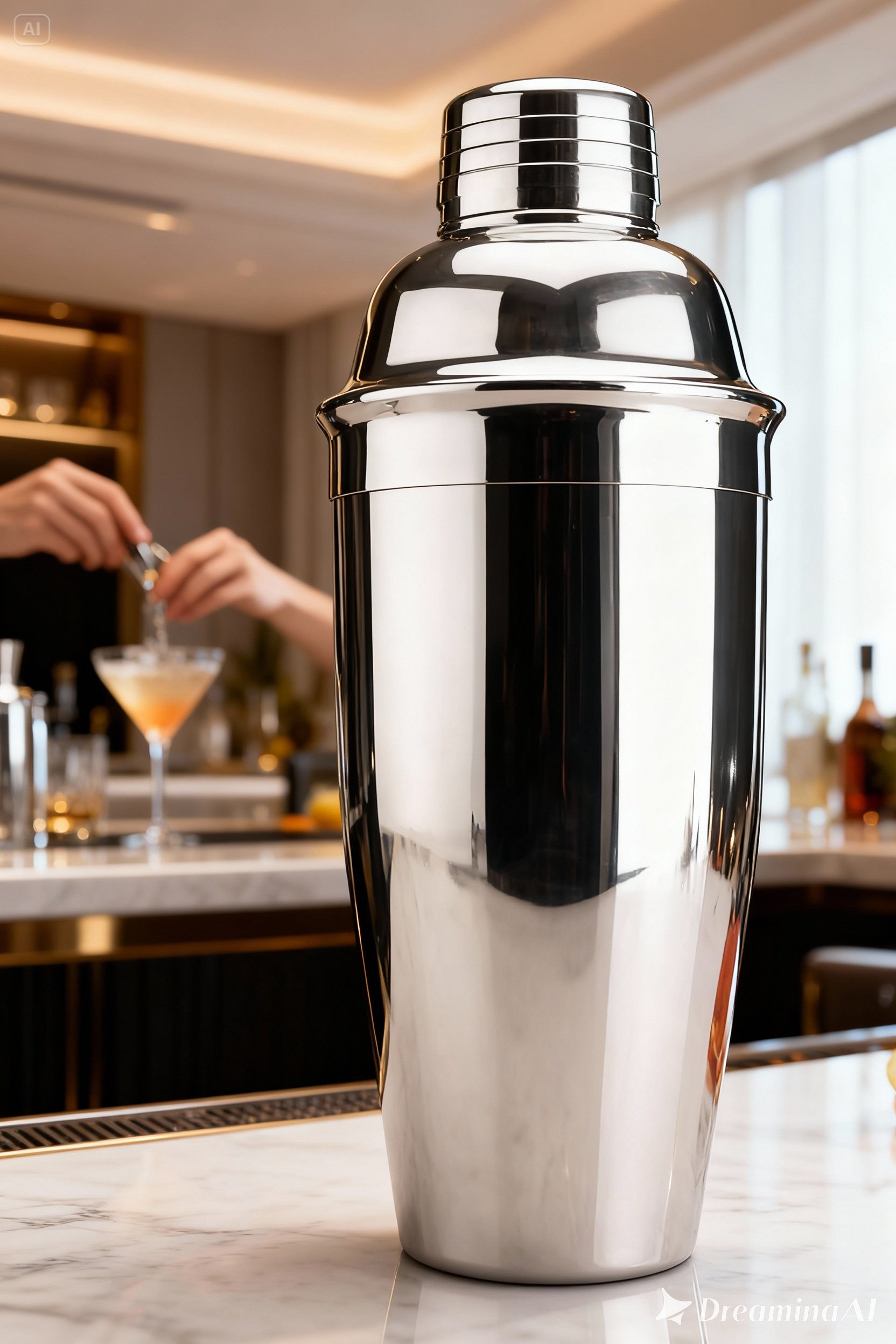 750 ml Inox Shaker - Kokteyl Karıştırma Kabı  Süzgeçli Bar Shaker Paslanmaz Çelik 722682