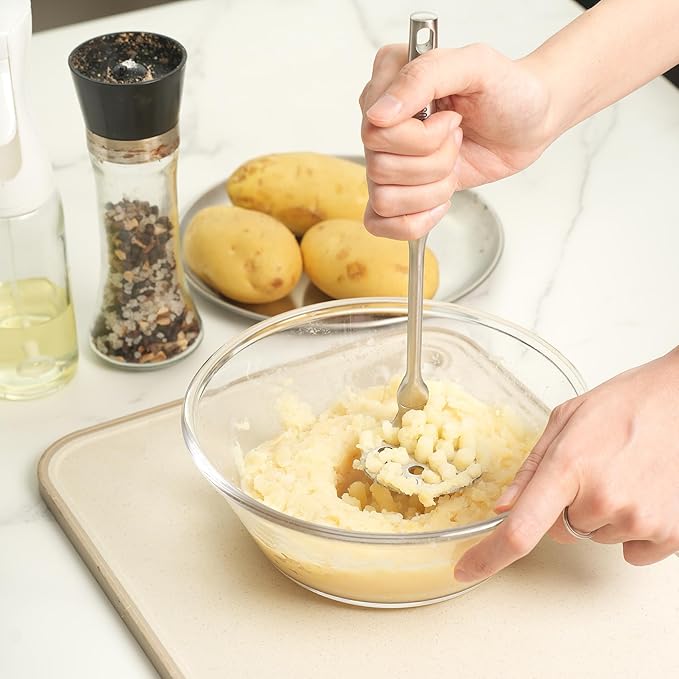 304 Paslanmaz Çelik Lüks Patates Ezici - 23 cm Profesyonel Püre Yapıcı & Mutfak Gereci 722683