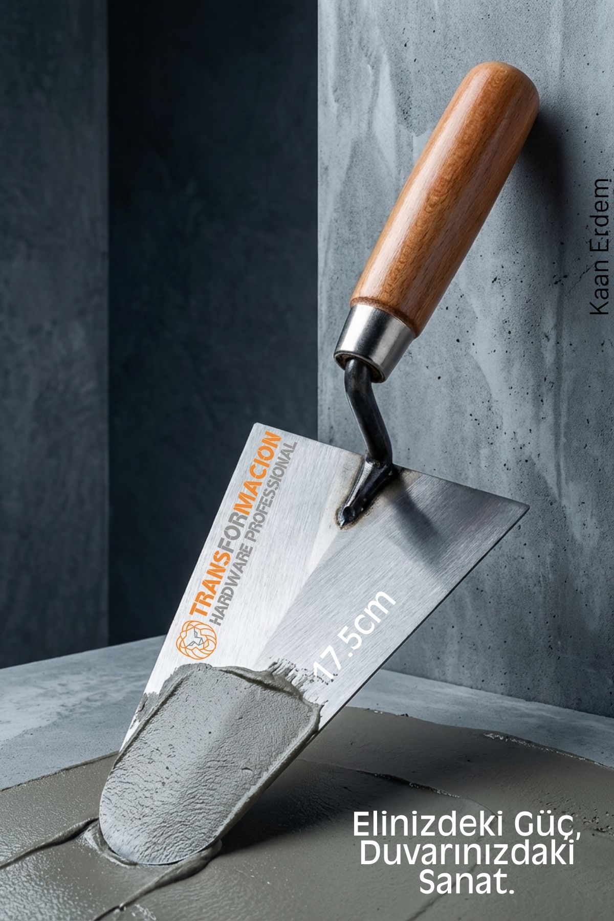 Çelik Sıvacı Malası 17.5 cm - Ultra Dayanıklı Ergonomik Saplı Premium Mala 722685