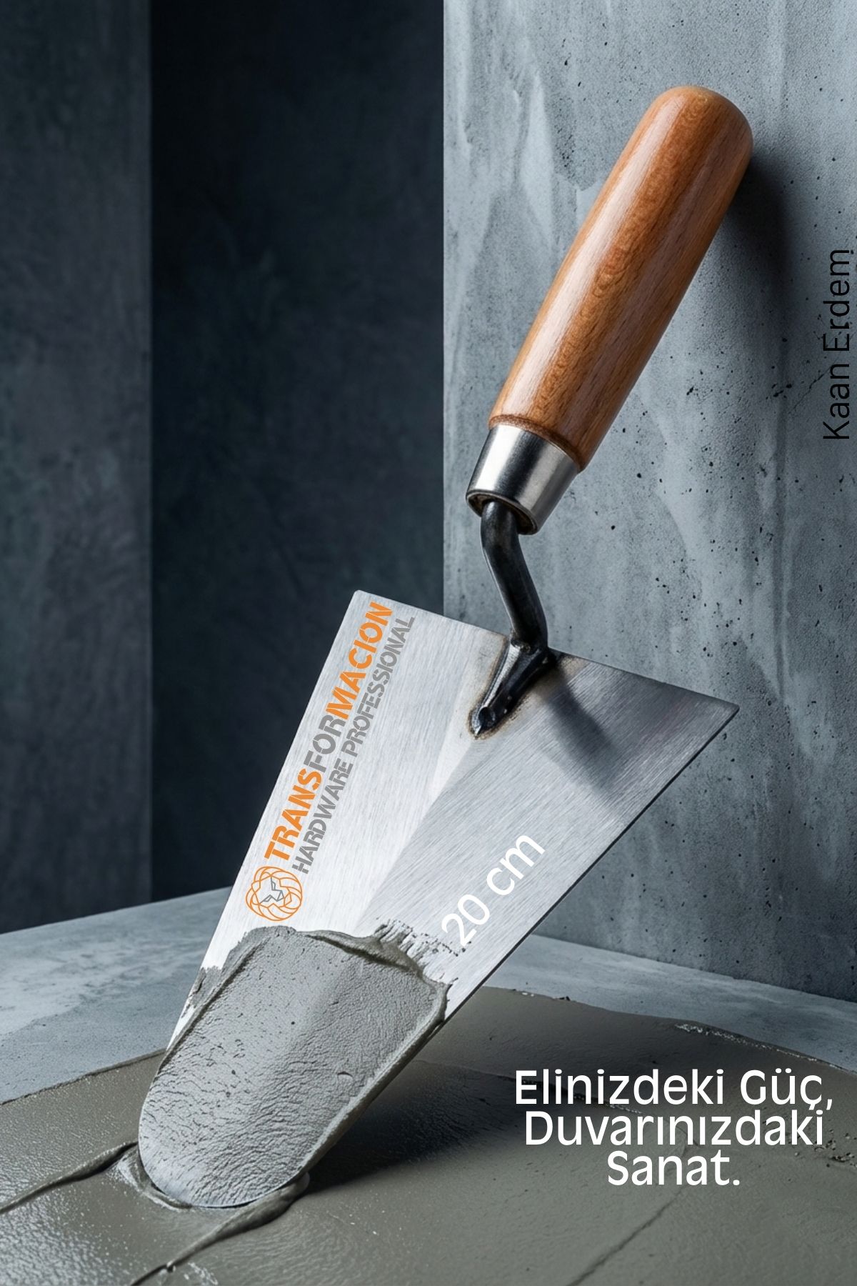 Çelik Sıvacı Malası 20 cm - Ultra Dayanıklı Ergonomik Saplı Premium Mala 722686