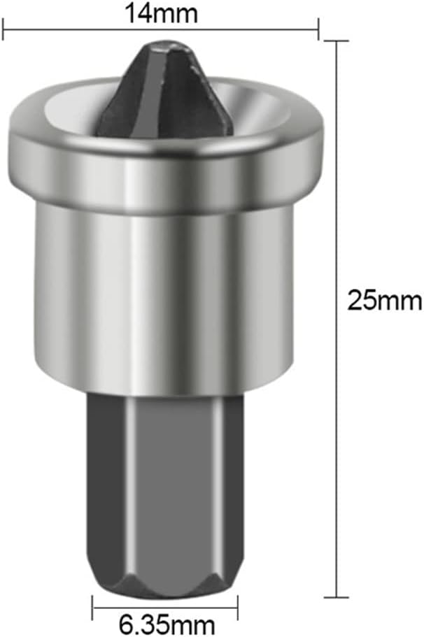 10 Adet Alçıpan Bits Uç Seti - Manyetik Ph2 Krom Çelik 25mm Vidalama Başlığı 722687