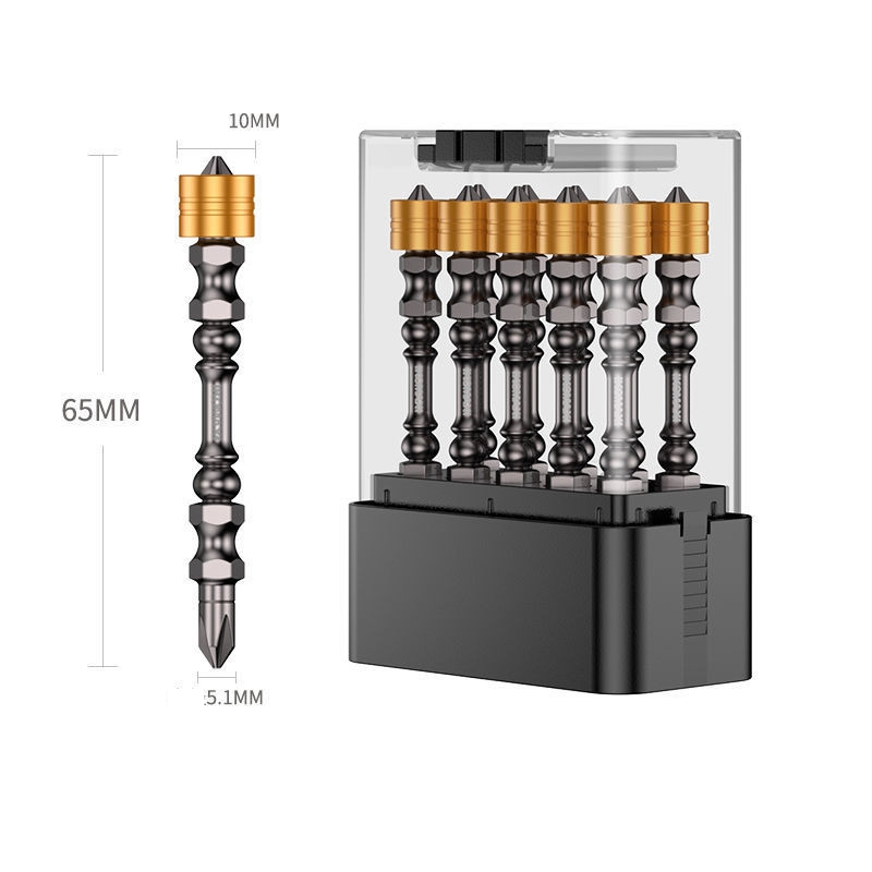 10’lu Çift Taraflı Manyetik Amortisörlü Yıldız Çelik Vidalama Uç Seti – 65mm PZ2 Endüstriyel  722690