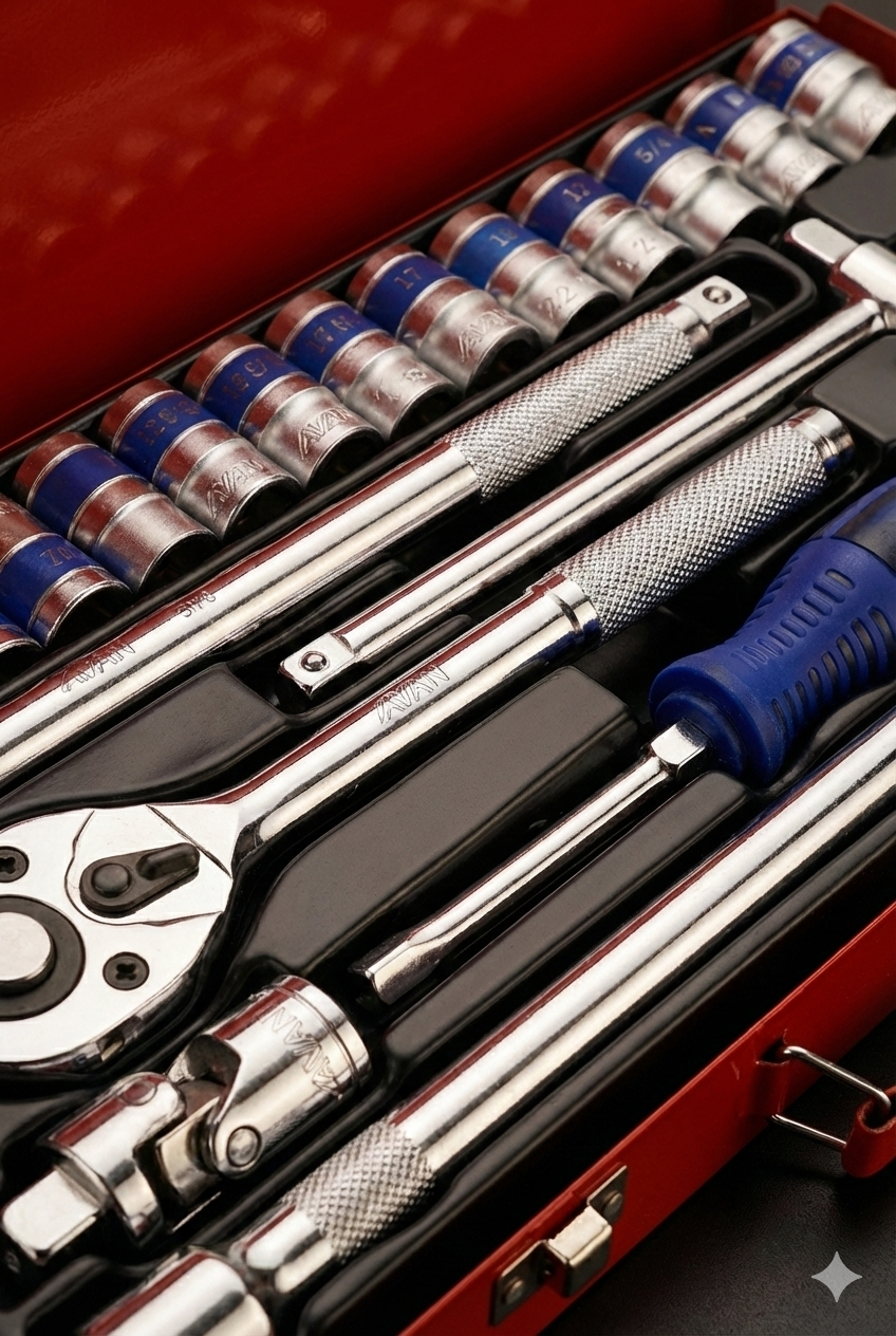 25 Parça Profesyonel Heavy Duty Lokma Takımı - 1/2