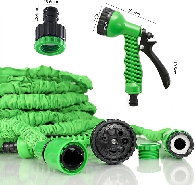 30 Metre Premium Uzayabilen Bahçe Hortumu - 7 Fonksiyonlu Başlık ve Esnek Tasarım 722695