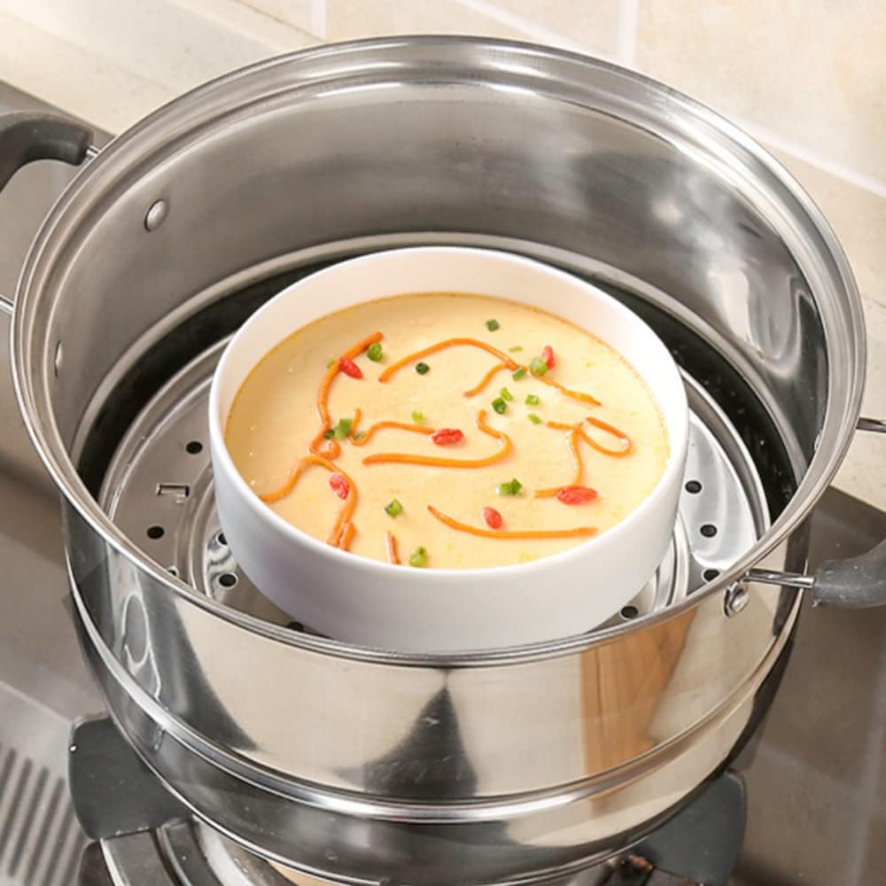 Inox Çelik Ayaklı Buharlı Pişirme Aparatı - 28 cm Çok Amaçlı Tencere İçi Haşlama Standı 722699