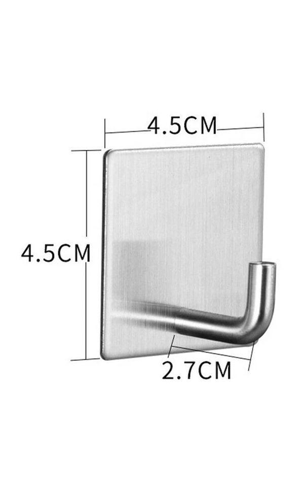 2'li Banyo ve Mutfak Askı Seti - SUS304 Lazer Kesim Çelik  Ultra Güçlü Yapışkanlı Askı 722701