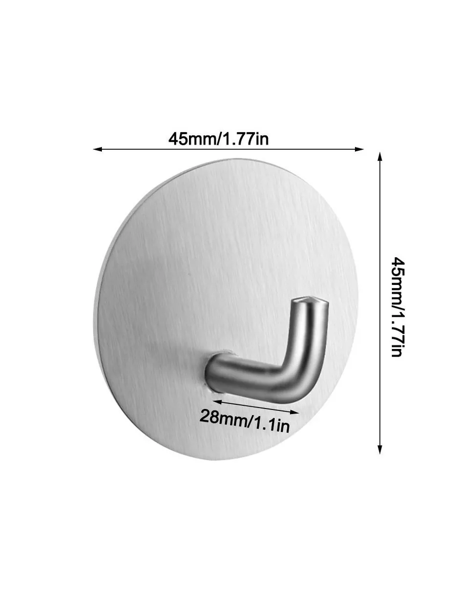 2'li Banyo ve Mutfak Askı Seti - SUS304 Lazer Kesim Çelik  Ultra Güçlü Yapışkanlı Askı 722702