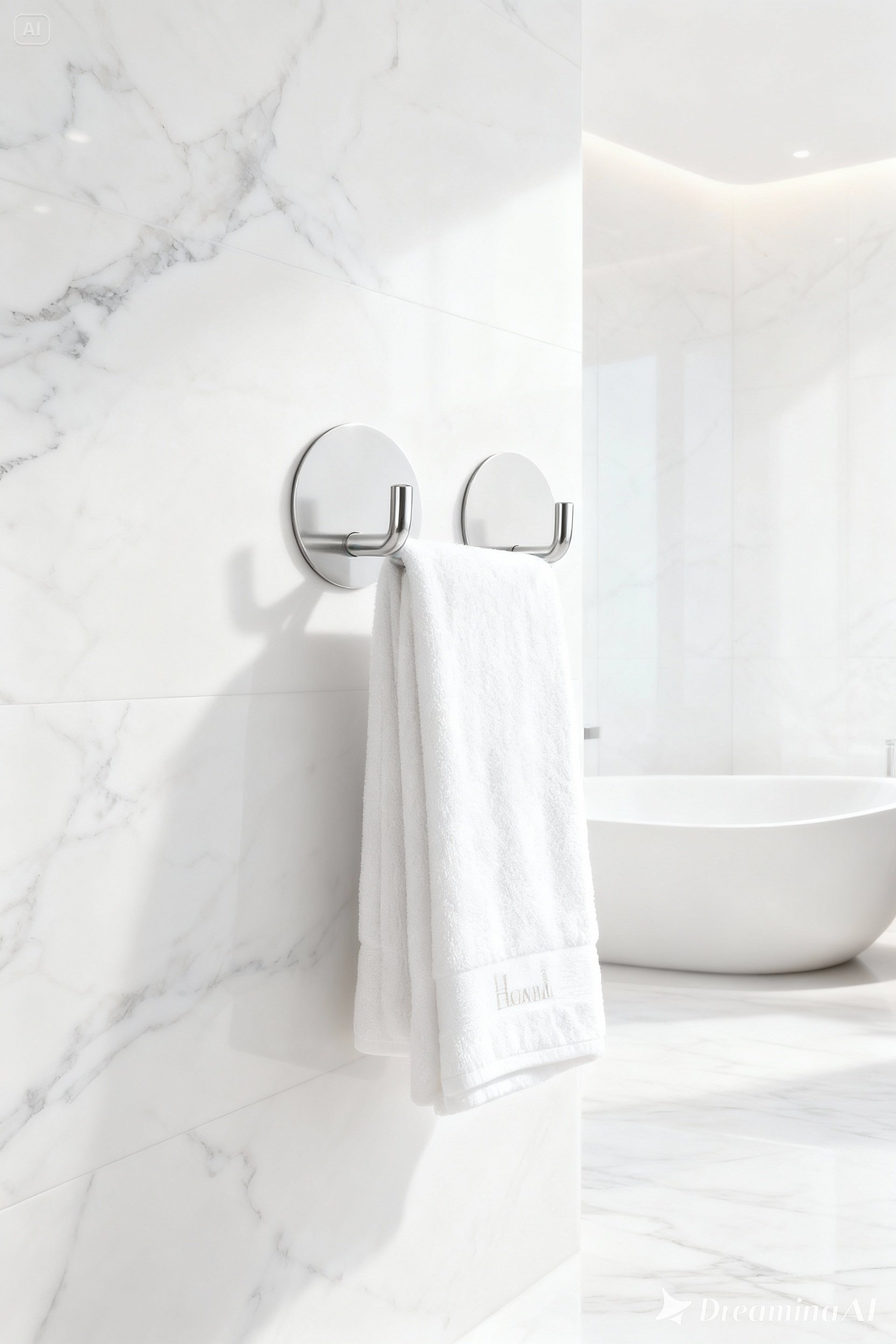 2'li Banyo ve Mutfak Askı Seti - SUS304 Lazer Kesim Çelik  Ultra Güçlü Yapışkanlı Askı 722702