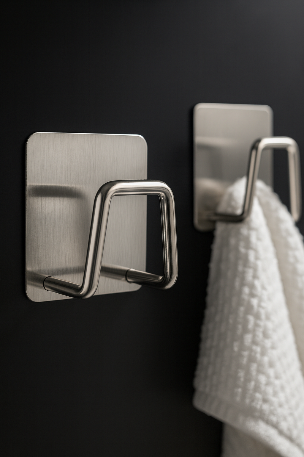 2'li Banyo ve Mutfak Askı Seti - SUS304 Çelik Ultra Güçlü Yapışkanlı Askı 722703