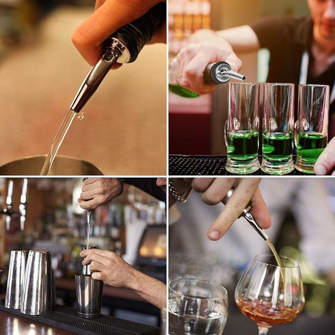 2 Adet Profesyonel Inox Paslanmaz Çelik Free Flow Pourer (Akıtıcı) 722708