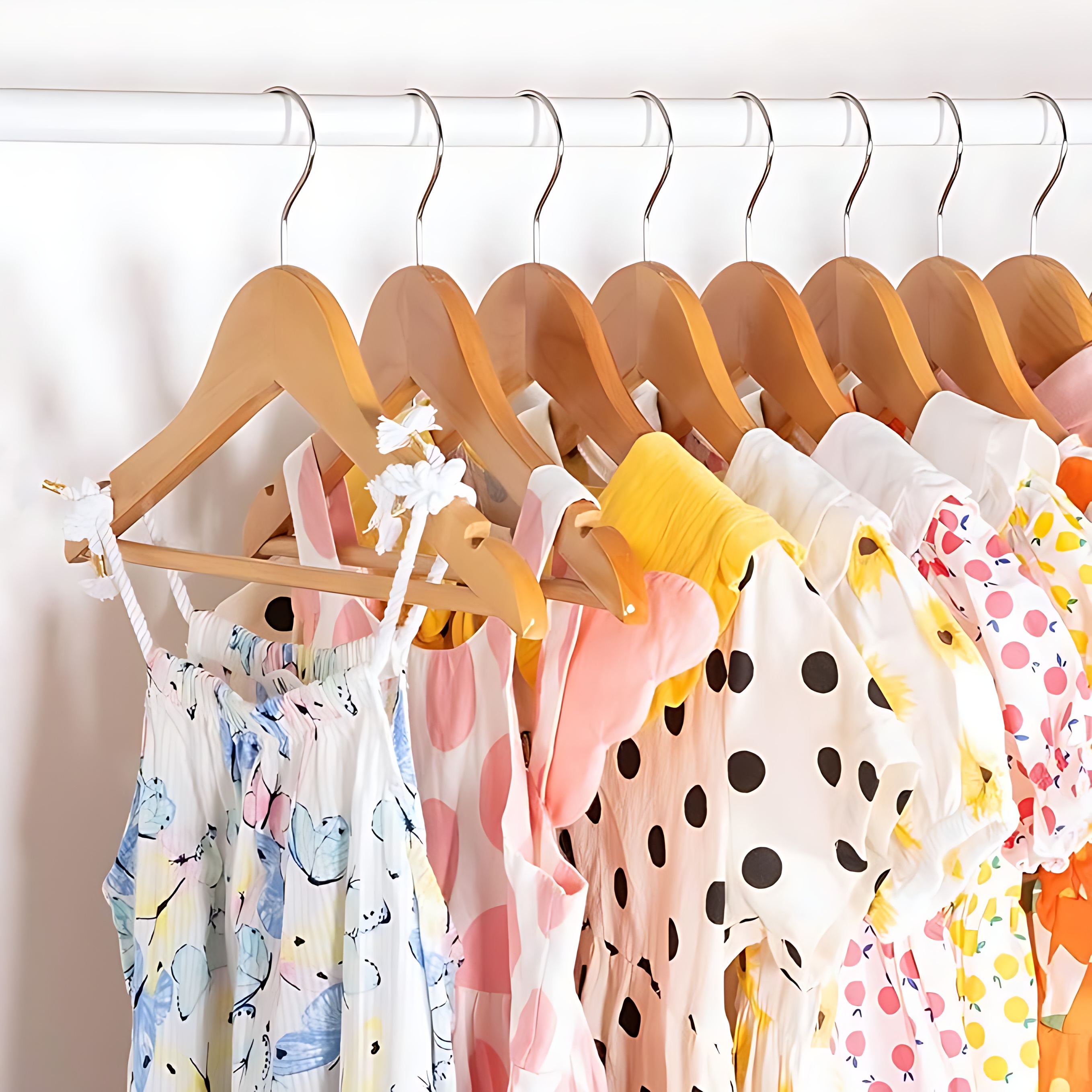 6'lı Lüks Masif Ahşap Çocuk Askı Seti - Elena Rostova Stil Seçkisi - 30 cm 722710