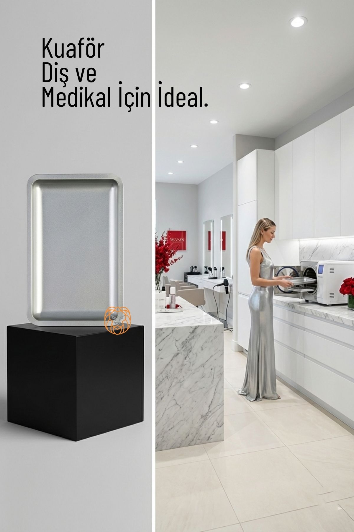 Premium Cerrahi Çelik Sterilizasyon Tepsisi 18x12cm: Paslanmaz Lüks Medikal & Kozmetik Küvet 722718