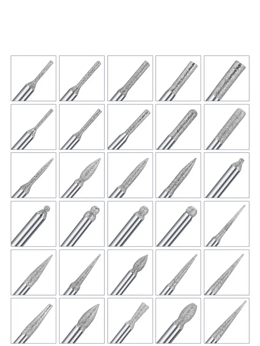 30'lu Lüks Freze Uç Takımı Elektrikli Tırnak Törpü Ucu 30'lu Uç Takımı 722721
