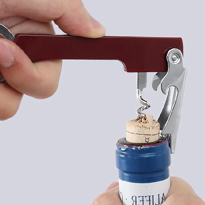 Barmen Tip Çelik Profesyonel Tirbüşon ve Şişe Açacağı Kombine Set 722723