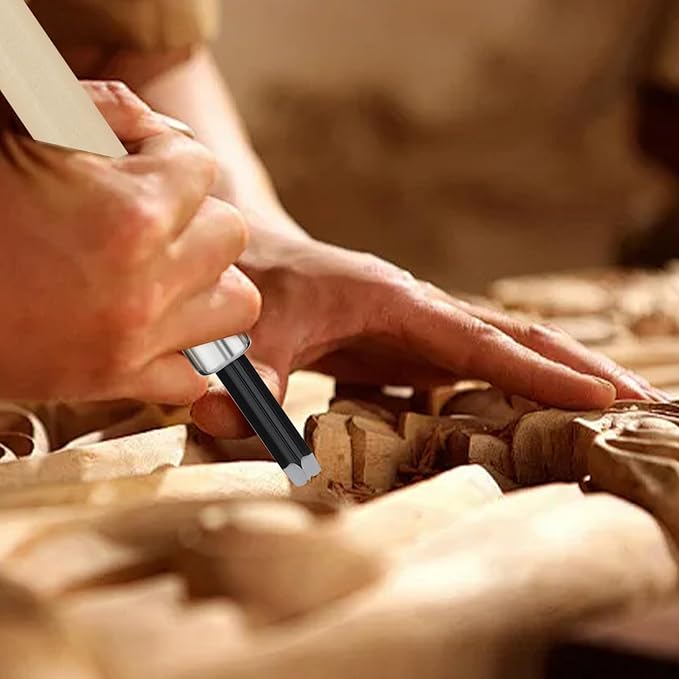 10'lu Profesyonel Ahşap Oyma Seti - Çelik Uçlu Ergonomik Zanaatkar Takımı 722728