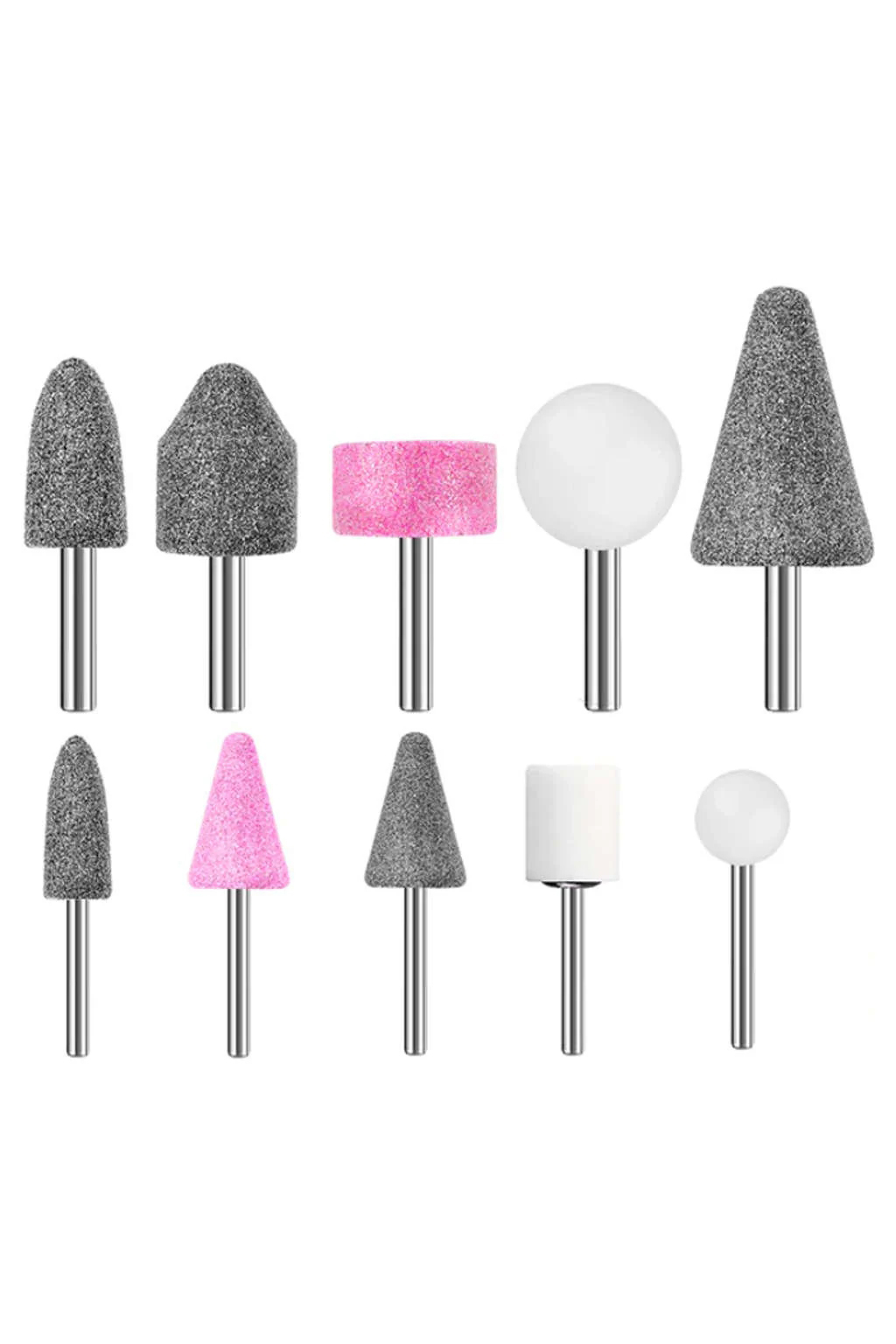 10'lu Dremel Ve Matkap Ucuna Taşlama Seti - 3mm+6mm Şaft Profesyonel Oyma, Şekillendirme ve Rötuş Uçları 722730