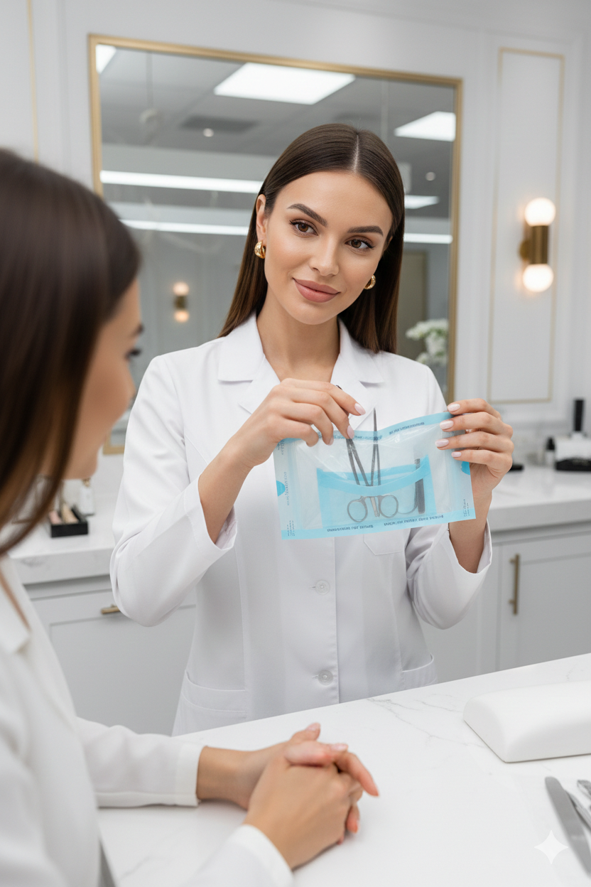 Sterilizasyon Poşeti 600 Adet - Otoklav Kendinden Yapışkanlı Medikal Poşet 9x26 cm 722738