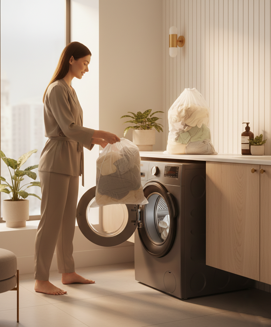 Premium Hassas Dokunuş: 2'li Lüks Çamaşır Yıkama Filesi Seti - Giysi Koruma Sanatı 40x60 cm 722756