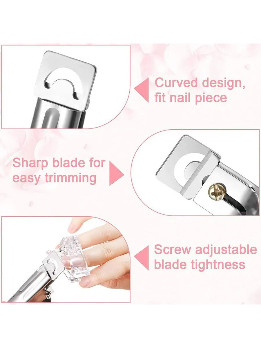 Profesyonel Akrilik Tırnak Makası: Pürüzsüz Kesim U Tip Protes Tırnak Kesici  722767