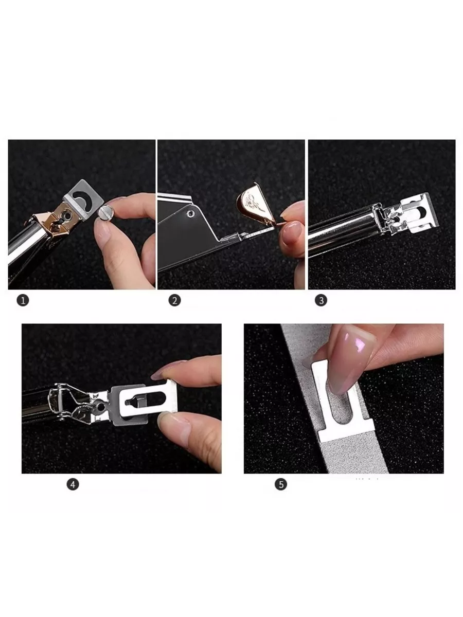 Profesyonel 304 Çelik Akrilik Tırnak Makası - Kusursuz Kesim U Tip Manikür Tip Cutter 722768