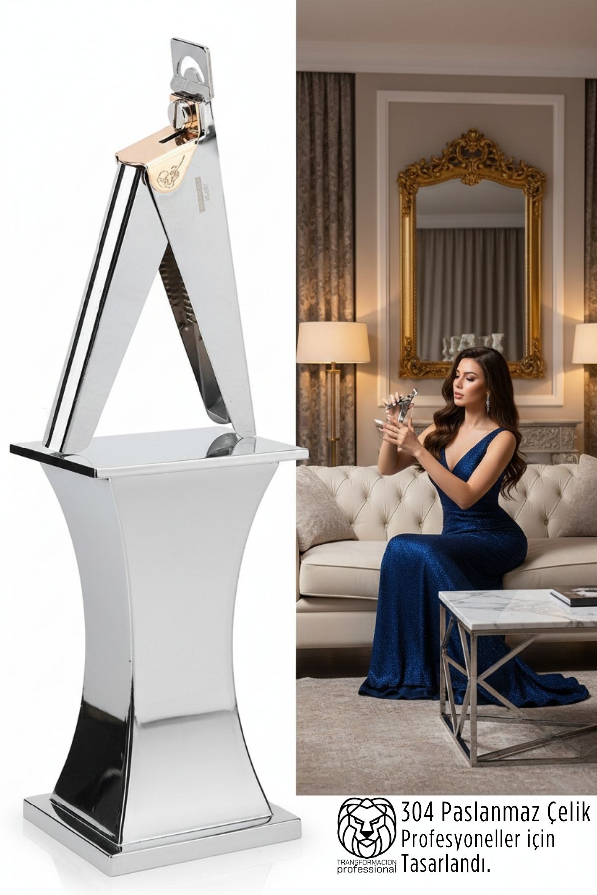 Profesyonel 304 Çelik Akrilik Tırnak Makası - Kusursuz Kesim U Tip Manikür Tip Cutter 722768