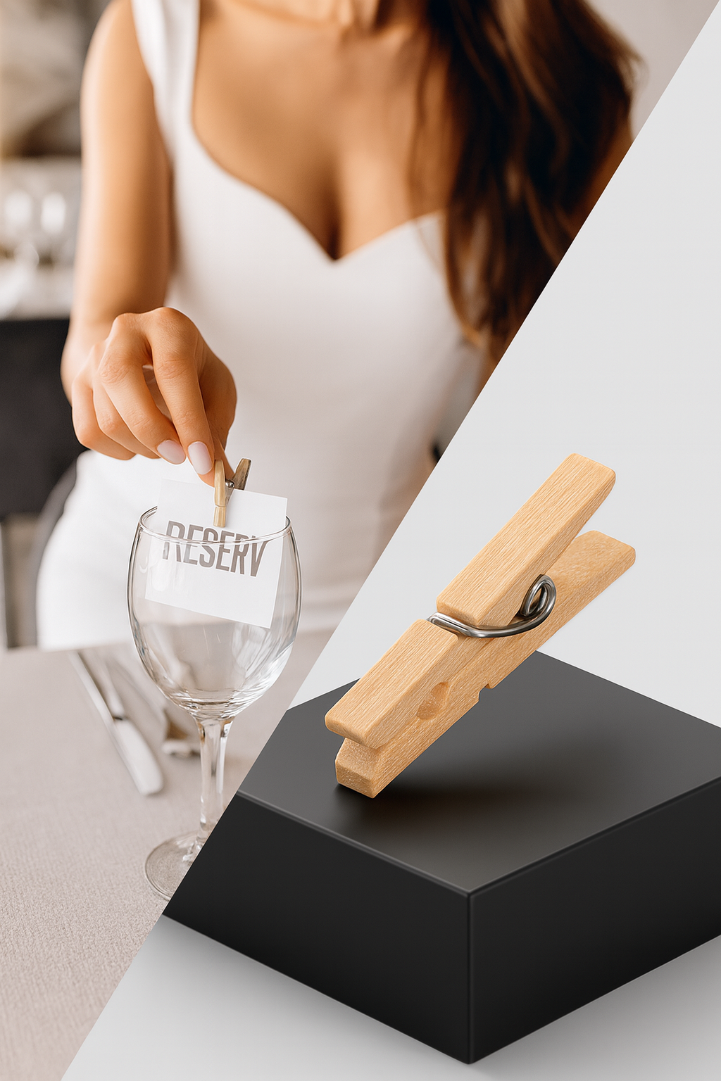 48 Adet Mini Ahşap Mandal 2,5 cm - Fotoğraf Sunum, Paketleme ve Dekoratif Not Tutucu Seti 722781