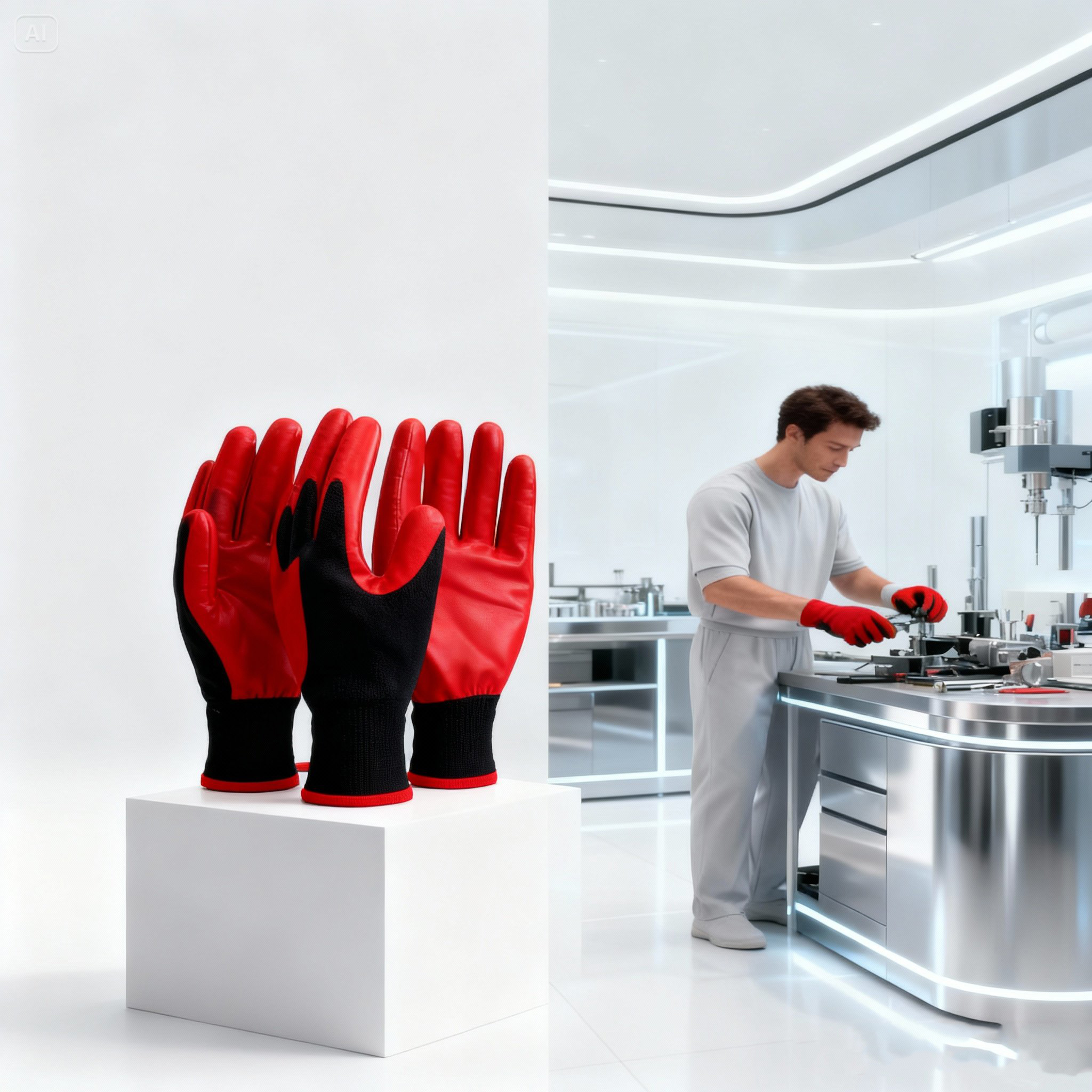 Ultra Dayanıklı Kavrama Teknolojili 4'lü İş Eldiveni Seti - Profesyonel Atölye ve Montaj Serisi 722784