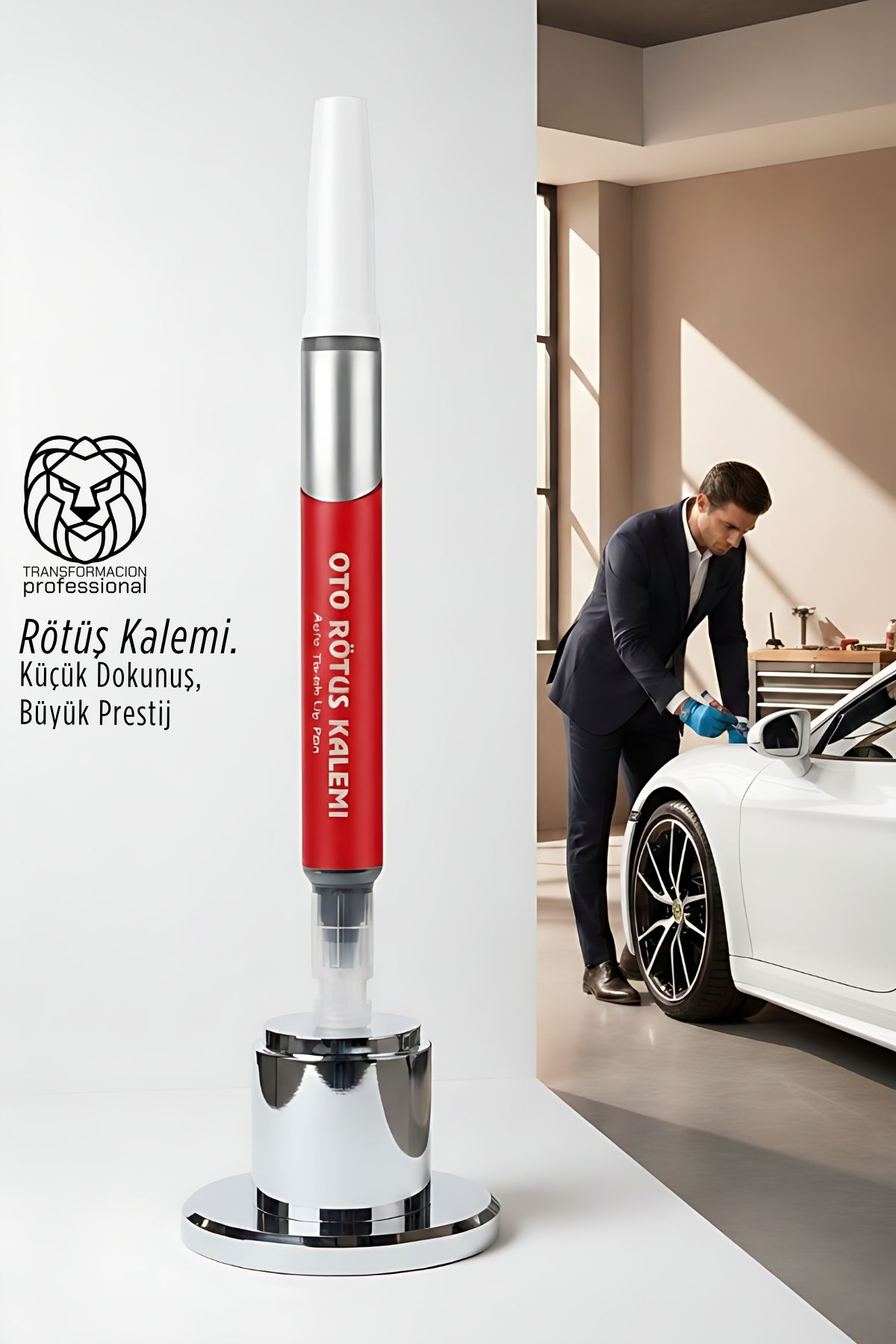 Profesyonel Beyaz Araç Rötüş Kalemi - Kusursuz Çizik Giderme & Parlak Yüzey Yenileyici (5 ml) 722785