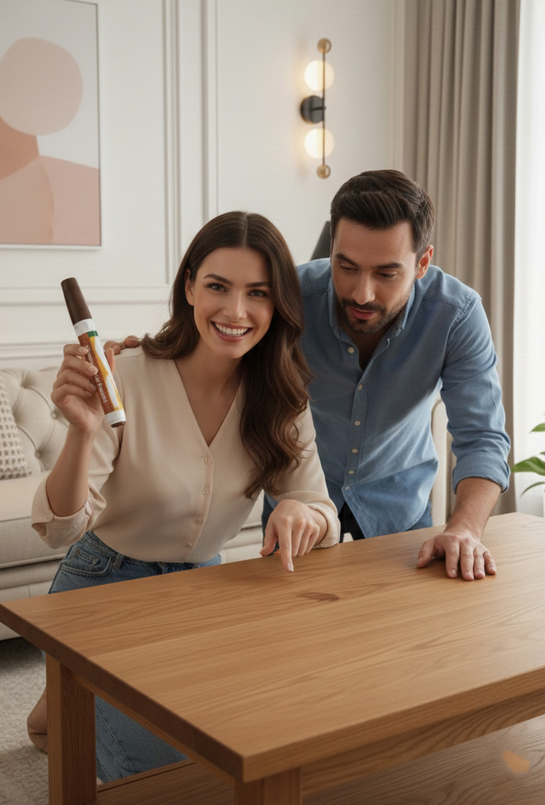 Meşe Renk Mobilya Rötüş Kalemi – Ahşap Çizik Giderici & Restorasyon Kalemi (Meşe/Oak) 722790