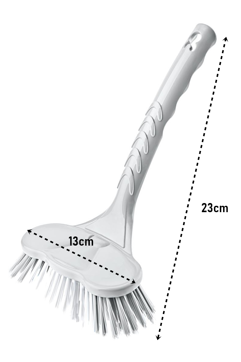 Küvet, Lavabo ve Tencere Fırçası  - Çizmez Kıl Yapılı Ergonomik Temizlik Ovma Fırçası 722800