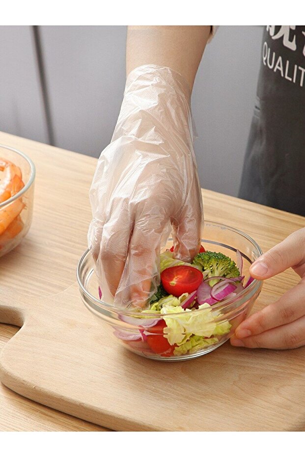 400 Adet Tek Kullanımlık Şeffaf Eldiven 718946