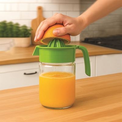 Cam Hazneli Profesyonel Narenciye Sıkacağı – 660 ml 19 cm Derin Kapasite 722805