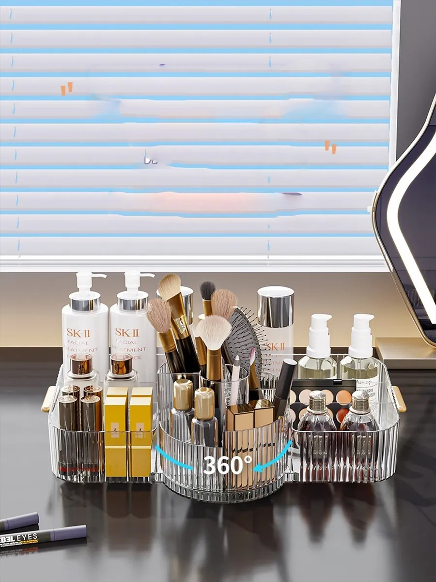  Moblen Luxury 33.5 cm Ortası Dönerli Bölmeli Makyaj ve Kozmetik Düzenleyici Organizer 722813