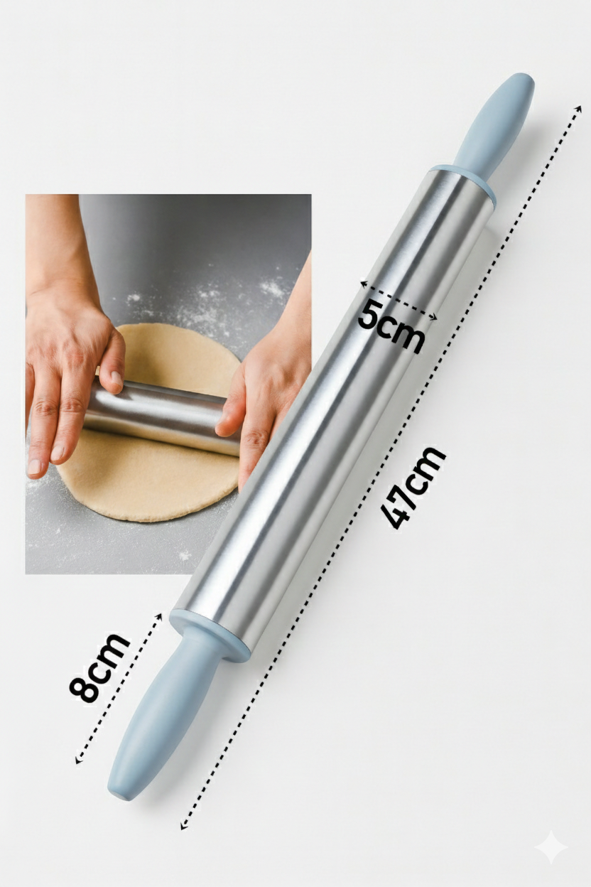  Isabella Series - Profesyonel P6061 Alüminyum Saf Kaplama 47 cm Şef Merdanesi 722819