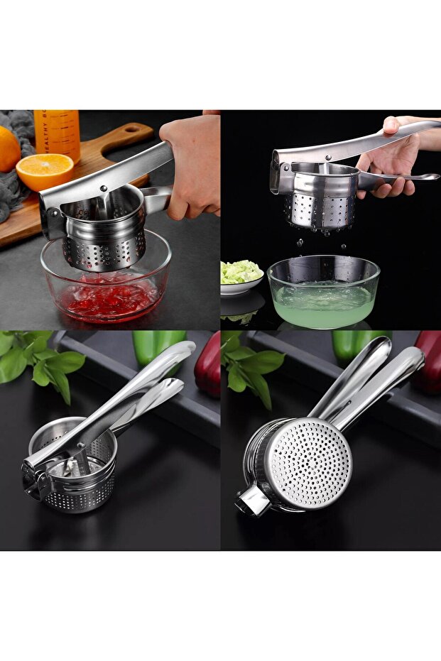 Patates Ezici Meyve Sıkacağı Sıkacağı Sebze Presi 304 Paslanmaz Çelik 721954
