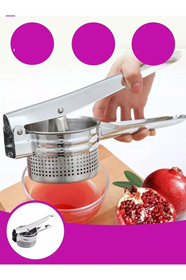 Patates Ezici Meyve Sıkacağı Sıkacağı Sebze Presi 304 Paslanmaz Çelik 721954
