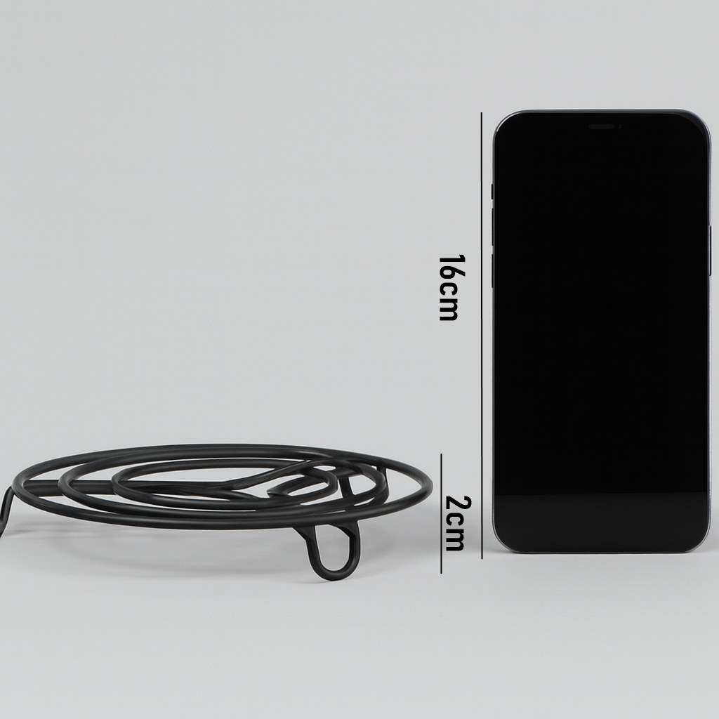 Juliette Serisi Siyah Metal Nihale - 20 cm Isıya Dayanıklı Lüks Tencere Altlığı 722841