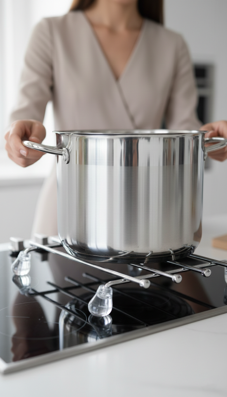 Juliette Serisi Krom Kare Metal Nihale - 19 cm Isıya Dayanıklı Lüks Tencere Altlığı 722842