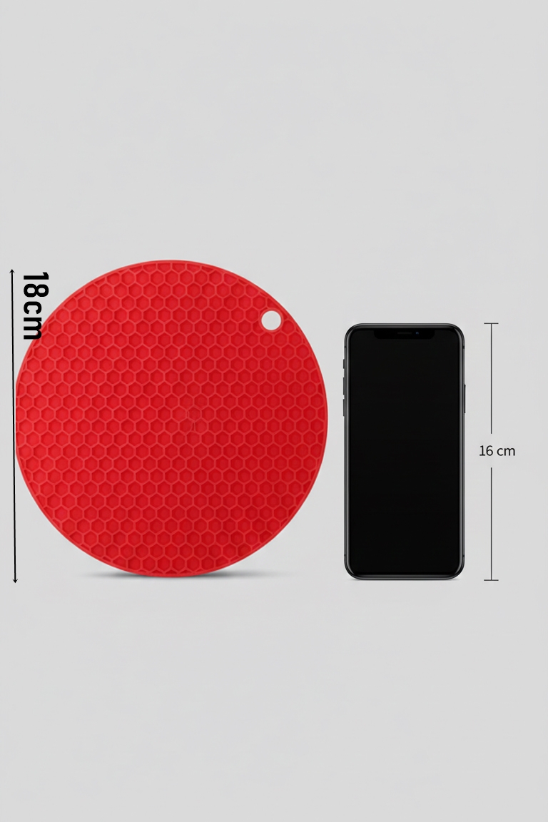 Juliette Serisi - Isıya Dayanıklı Bal Peteği Kaymaz Silikon Yuvarlak Nihale 722844