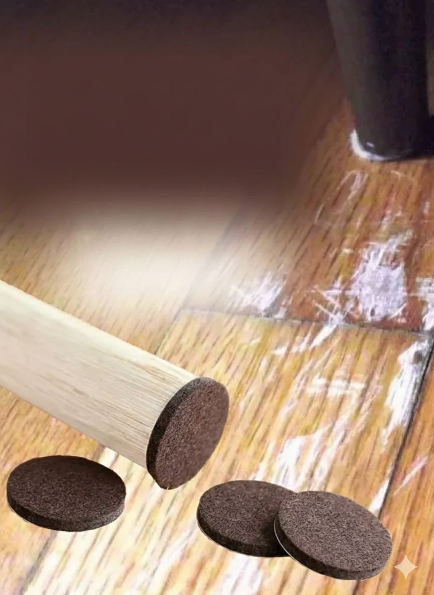 36 Adet Kendinden Yapışkanlı 3x3 cm Premium Zemin Koruyucu Keçe Seti 722847