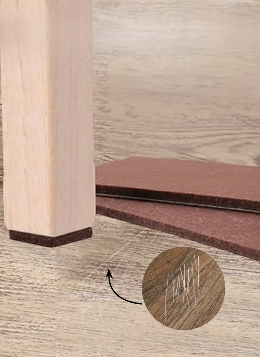 90 Adet Kendinden Yapışkanlı 2x2 cm Premium Zemin Koruyucu Keçe Seti 722849