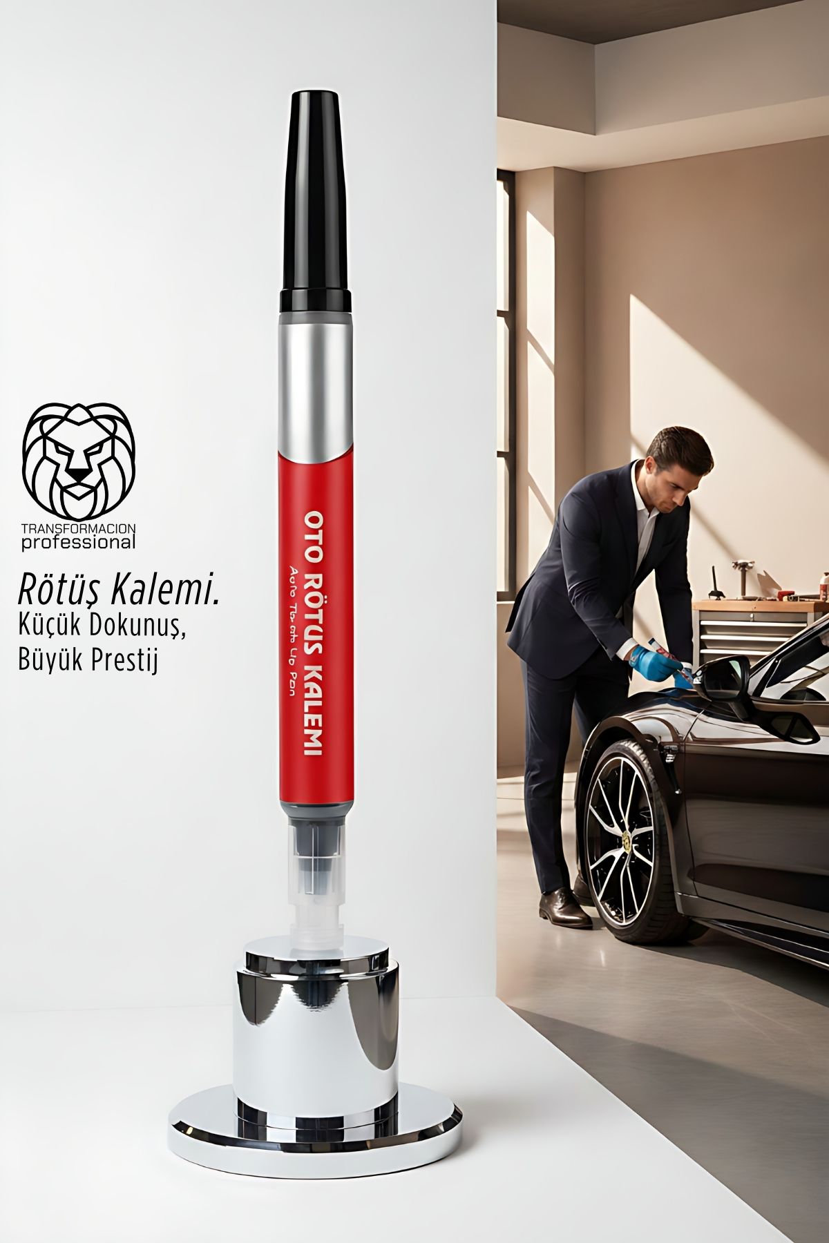 Profesyonel Siyah Araç Rötüş Kalemi - Kusursuz Çizik Giderme & Parlak Yüzey Yenileyici (5 ml) 